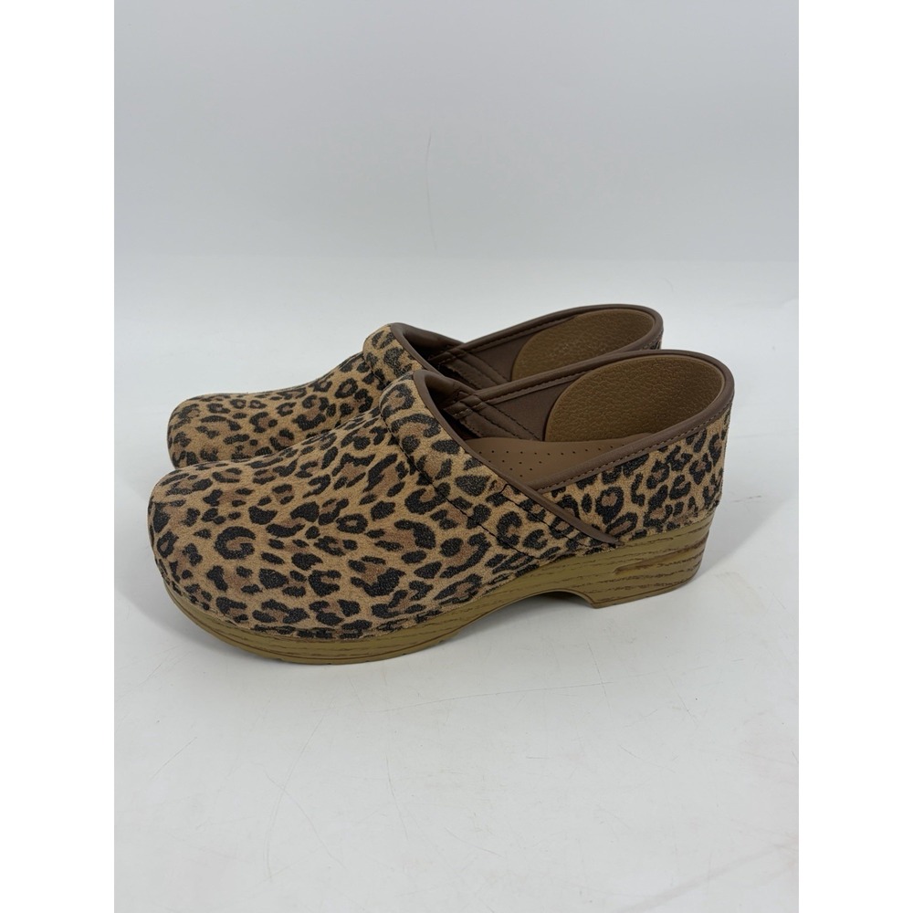 Dansko Leopard Prints Clogs Mule Slip On Comfort Shoes Size EU 42 US 11.5